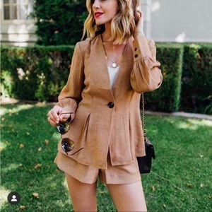 Something Navy Blazer & Shorts Set